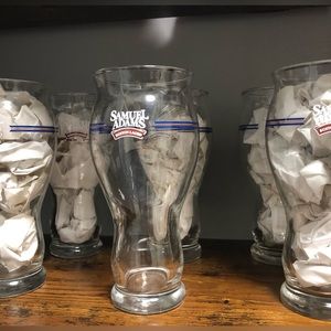 SOLDSamuel Adams Boston Lager Beer Take Pride‎ in your Beer' 16 oz. Set of 6
